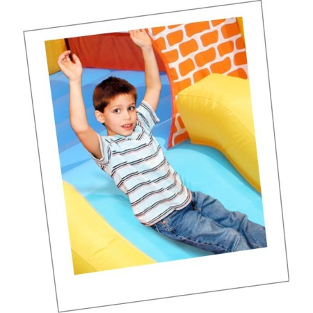 Gioco Gonfiabile Castello Saltarello Scivolo per Bambini Pompa Motore Gigante
