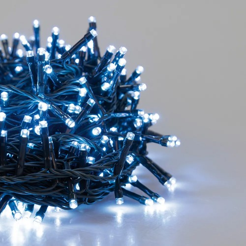 Lucine di Natale Cavo 13,5 mt Decorazione con 300 Led Bianco Freddo