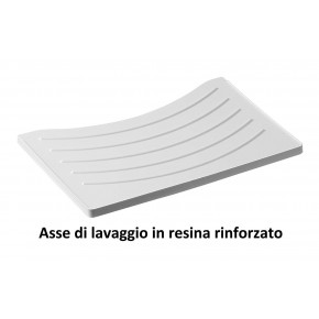 Mobile Lavatoio Rovere 60x50 cm per Interni Esterni Lavabo in Resina 2