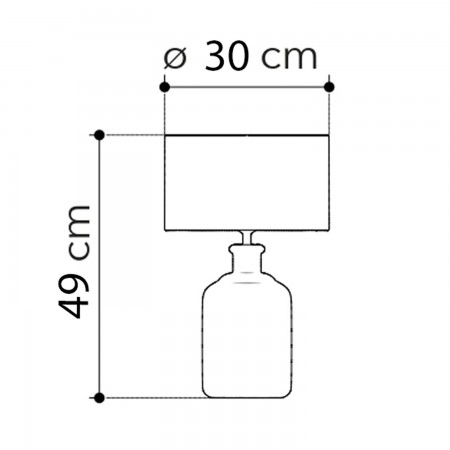 Luce da Tavolo Lampada in Ceramica e Legno con Paralume in Tessuto Bianco
