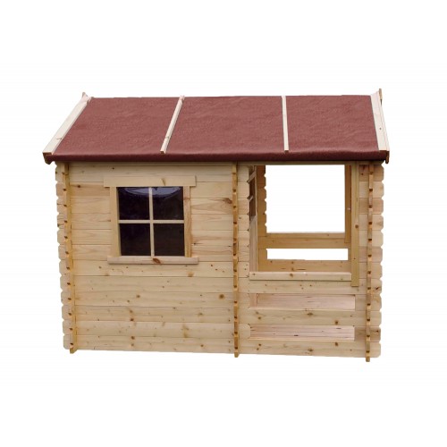 Casetta per Bambini Timbela con Veranda da Giardino in Legno di Pino