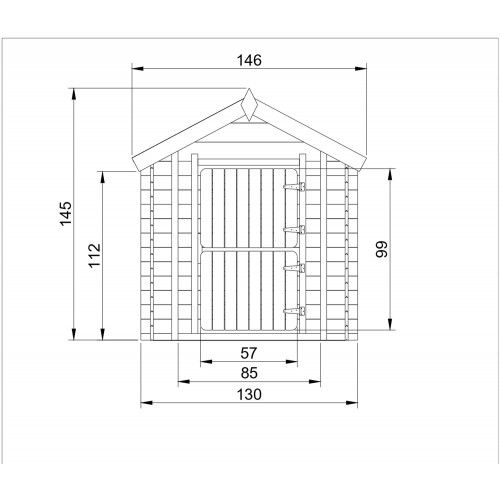 Casetta Timbela per Bambini in Legno con Veranda da Esterno e Giardino
