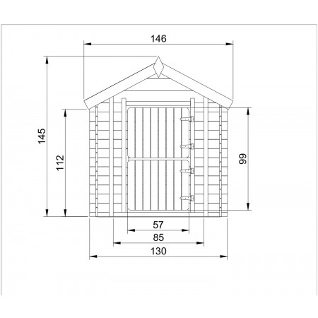 Casetta Timbela per Bambini in Legno con Veranda da Esterno e Giardino