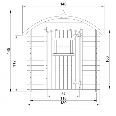 Casetta Timbela per Bambini in Legno con Veranda da Esterno e Giardino