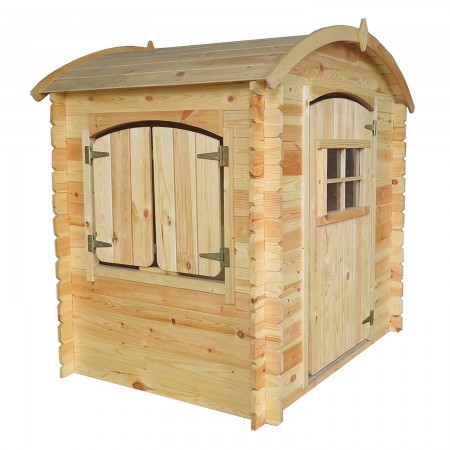Casetta per Bambini Timbela in Pannelli di Legno da Esterno Senza Pavimento