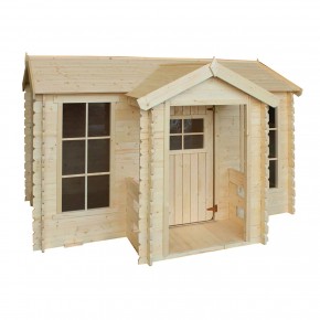 Grande Casetta Timbela per Bambini in Legno con Veranda da Giardino 2