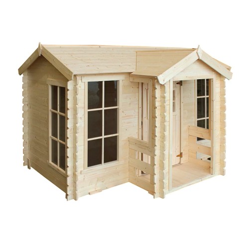 Grande Casetta Timbela per Bambini in Legno con Veranda da Giardino