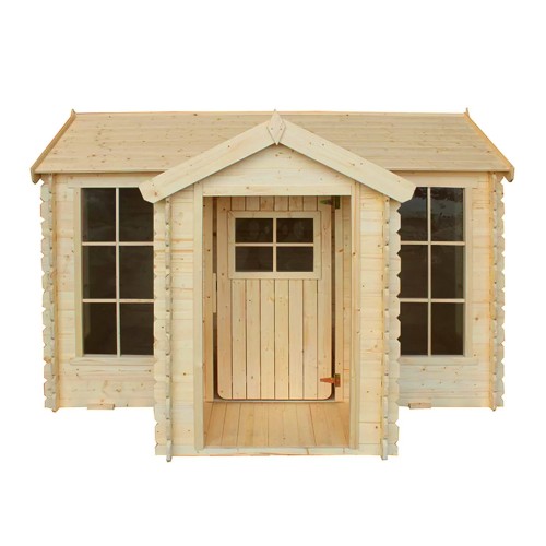 Grande Casetta Timbela per Bambini in Legno con Veranda da Giardino