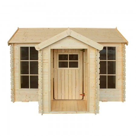 Grande Casetta Timbela per Bambini in Legno con Veranda da Giardino