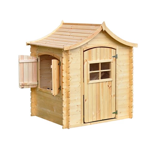 Casetta per Bambini Gioco all'Aperto Casa Timbela in Pannelli di Legno