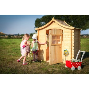 Casetta per Bambini Gioco all'Aperto Casa Timbela in Pannelli di Legno 2