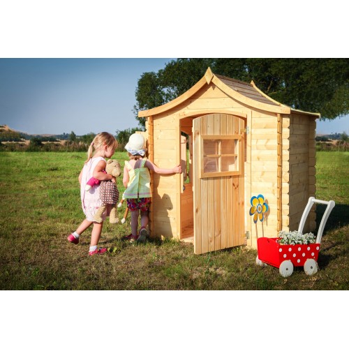 Casetta per Bambini Gioco all'Aperto Casa Timbela in Pannelli di Legno