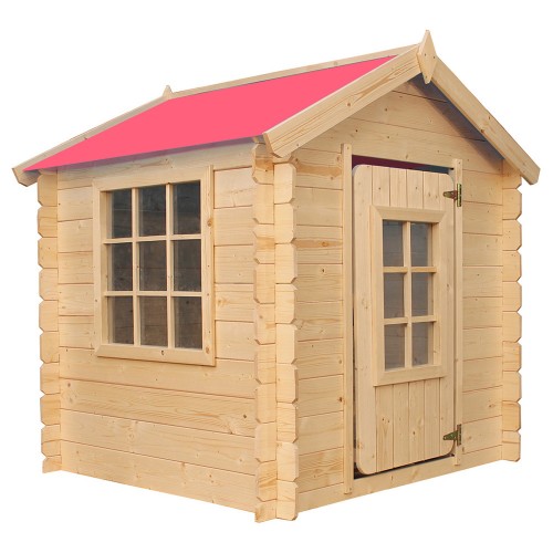 Casetta per Bambini Timbela per Gioco all'Aperto con Tetto Colorato Rosa