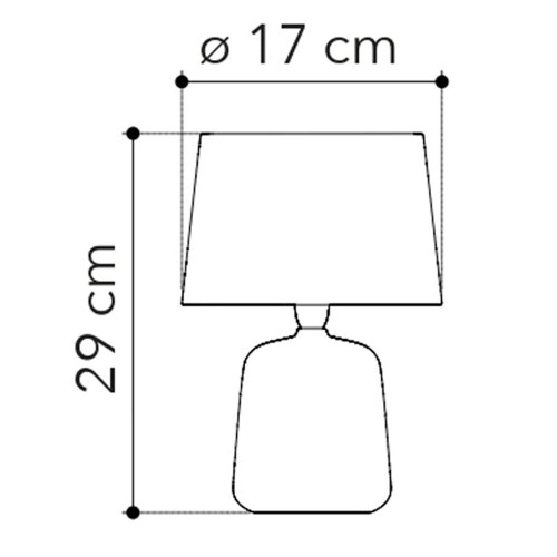 Lampada da Tavolo in Ceramica Oro con Paralume Nero Elegante Lampadina E14