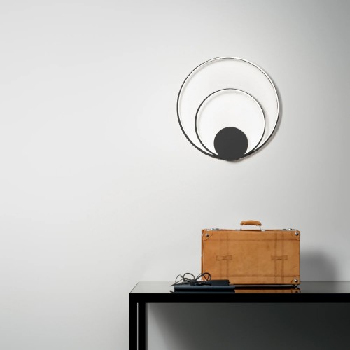 Lampada Nera Moderna a Soffitto da Interno Intec Plafoniera a LED CCT