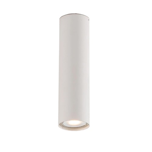 Plafoniera in Metallo Bianco Faretto da Soffitto Punto Luce Tubolare