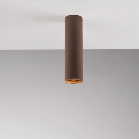 Punto Luce Tubolare Bronzo Plafoniera in Metallo Faretto da Soffitto
