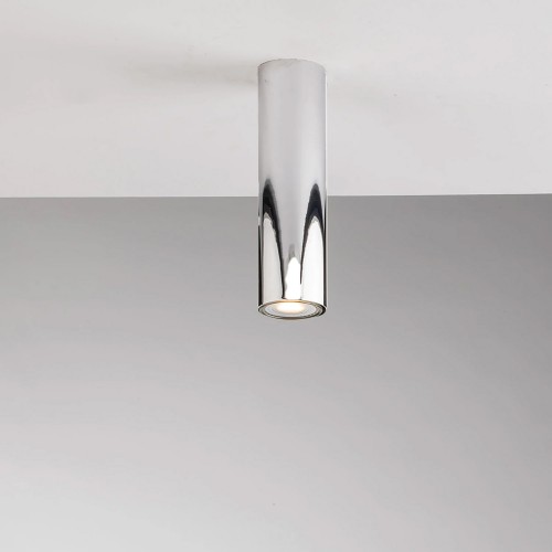 Punto Luce Tubolare Faretto da Soffitto Plafoniera in Metallo Cromo