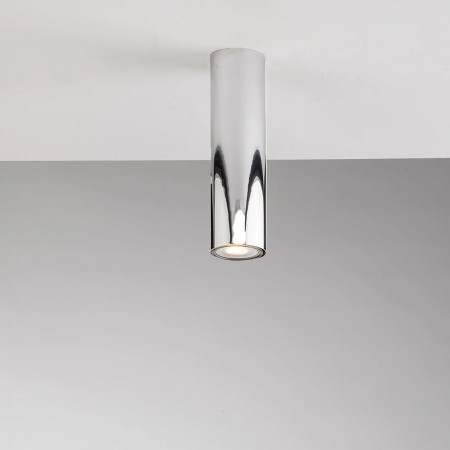 Punto Luce Tubolare Faretto da Soffitto Plafoniera in Metallo Cromo