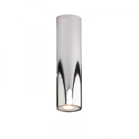 Punto Luce Tubolare Faretto da Soffitto Plafoniera in Metallo Cromo