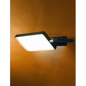 Lampada Orientabile a Muro Intec Applique Nera da Interno Regolabile a LED 2