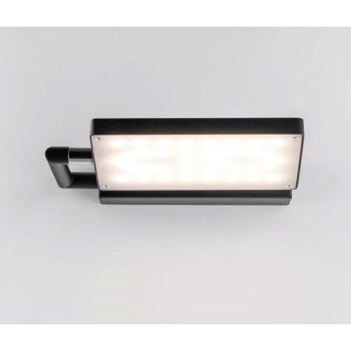 Lampada Orientabile a Muro Intec Applique Nera da Interno Regolabile a LED