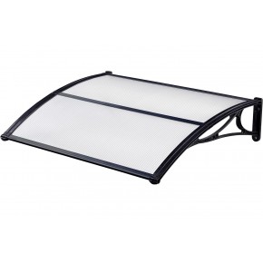 Tettoia 100x80 Pensilina Policarbonato Satinato Alveolare Portone Modulabile