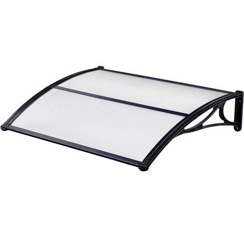 Tettoia 100x80 Pensilina Policarbonato Satinato Alveolare Portone Modulabile