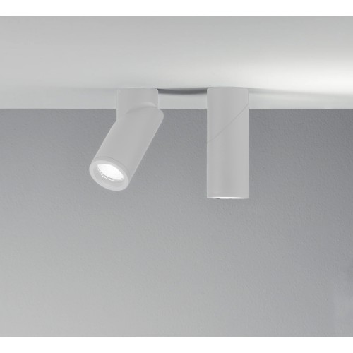 Lampada Faretto Orientabile a Soffitto Luce Plafoniera Rotonda Bianca