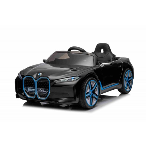 Macchina BMW i4 per Bambini a Batteria Auto Nero Metallizzata Elettrica