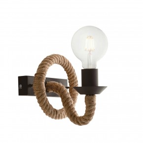 Applique da Interno con Corda Naturale Luce a Muro Design Moderno