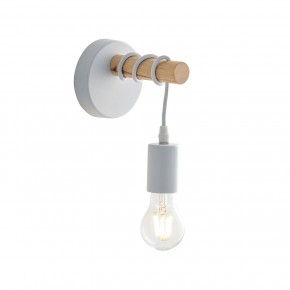 Applique da Interno in Legno e Metallo Lampada a Muro Design Moderno