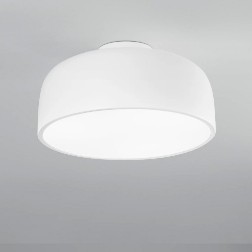 Plafoniera in Metallo Lampada a Soffitto con Diffusore Luce Design Moderno