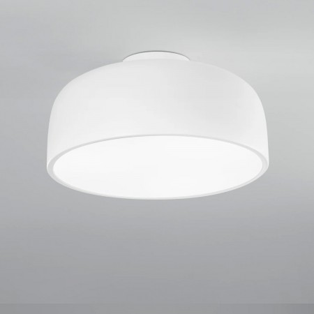 Plafoniera in Metallo Lampada a Soffitto con Diffusore Luce Design Moderno