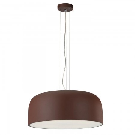 Lampada a Sospensione con Diffusore Luce Design Moderno in Metallo Bronzo