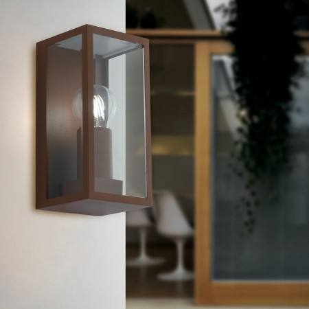 Applique Intec a Muro Lampada da Parete Bronzo per Esterno Design Moderno
