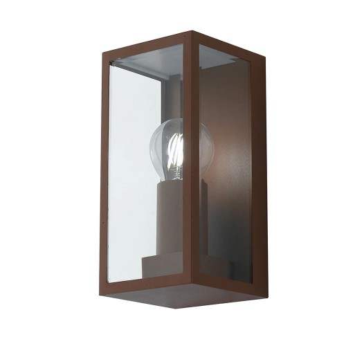 Applique Intec a Muro Lampada da Parete Bronzo per Esterno Design Moderno