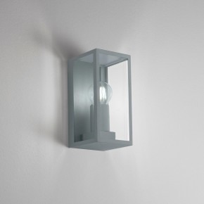 Lampada da Parete per Esterno Applique Intec a Muro in Metallo Argento 2