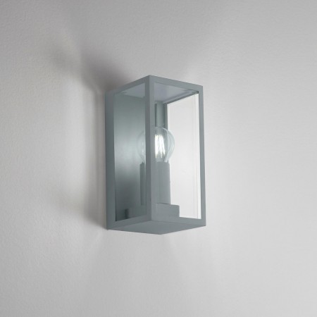 Lampada da Parete per Esterno Applique Intec a Muro in Metallo Argento