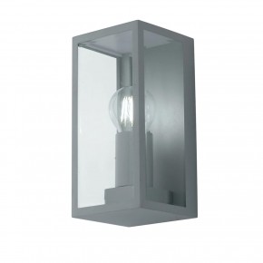 Lampada da Parete per Esterno Applique Intec a Muro in Metallo Argento