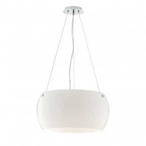 Lampada a Sospensione in Vetro Lampadario con Diffusore Bianco Moderno