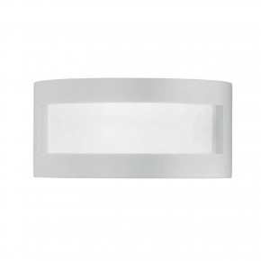 Luce da Parete Intec Lampada a Muro Applique Verniciabile in Gesso Bianco