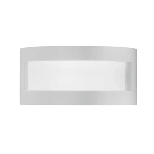 Luce da Parete Intec Lampada a Muro Applique Verniciabile in Gesso Bianco