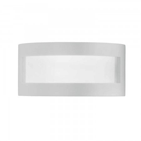 Luce da Parete Intec Lampada a Muro Applique Verniciabile in Gesso Bianco