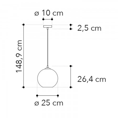 Lampadario a Sospensione in Vetro Elegante Luce da Interno di Design