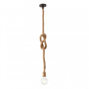 Lampadario in Corda Vintage Lampada a Sospensione con Punto Luce
