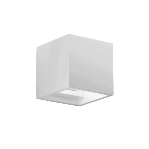 Lampada da Parete Applique Punto Luce Quadrato Bianco Verniciabile