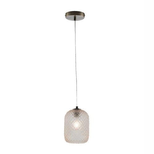 Lampadario a Sospensione in Vetro Cristallo Ambra Elegante Luce da Interno