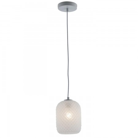 Luce in Vetro Cristallo Bianco Lampadario a Sospensione Elegante da Interno