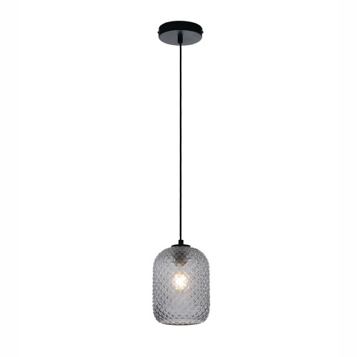 Lampada a Soffitto Grigio Luce in Vetro a Sospensione Elegante da Interno